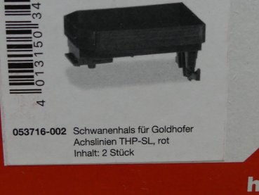 1/87 Herpa Zubehör Schwanenhals für Goldhofer THP-Achslinien rot 053716-002