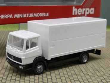 1/87 Herpa MB LK 814 Getränke-Koffer LKW weiß 142335