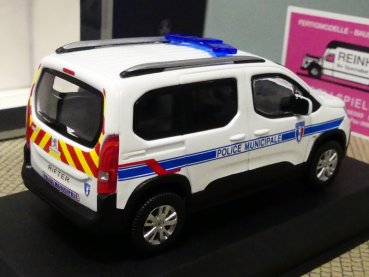 1/43 Norev Peugeot Rifter 2019 Police Municipale 479067