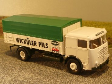 1/87 Brekina Büssing LU 11 Wicküler Pils Solo-LKW Plane