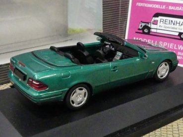 1/43 Schuco MB CLK Cabrio offen grünmetallic