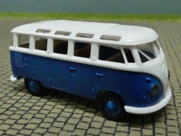 1/87 Brekina # 1700 VW T1 Samba weiß/brillantblau 31824