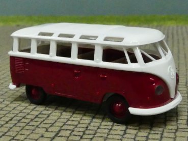 1/87 Brekina # 1701 Brekina VW T1 Samba weiß/rubinrot 31824