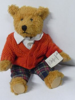 Bing Teddybär ca. 25cm Classic Collection mit karierte Hose und Strickweste