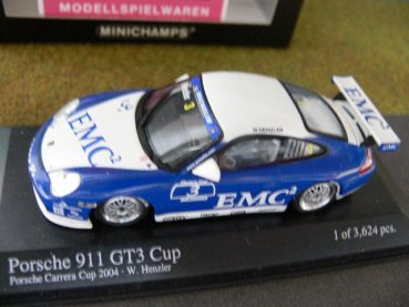 1/43 Minichamps Porsche 911 GT3 Cup Carrera Cup 2004 EMC #3 Henzler