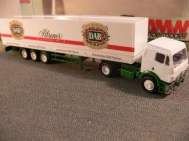 1/87 AWM MB SK DAB Pilsener Dortmunder Actien-Brauerei Planen-Sattelzug 50351