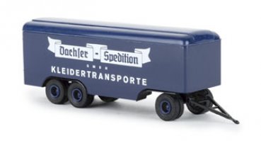 1/87 Brekina 3 Achs Kofferanhänger Dachser Kleidertransporte 55295