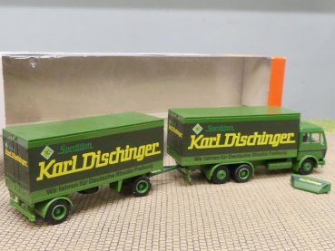 1/87 Herpa Albedo MB NG Dischinger Spedition Planen-Hängerzug