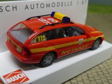 1/87 Busch MB C-Klasse T Notarzt Fw Dortmund 49154