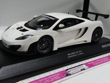 1/18 Minichamps MCLAREN 12C GT3 Street 2013 weiß white 151 121394