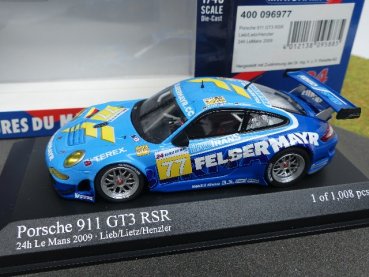 1/43 Minichamps Porsche 911 GT3 RSR 24h Le Mans 2009 #77 400 096977