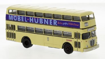 1/87 Brekina Büssing D2U BVG - Möbel Hübner Doppeldecker 61253