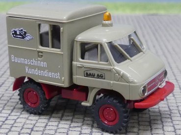 1/87 Brekina Unimog 411 Koffer BAU AG