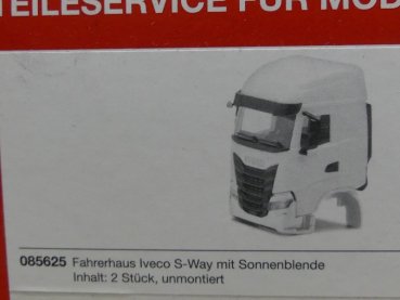 1/87 Herpa Zubehör Fahrerhaus Iveco S Way mit Sonnenblende 2 Stück 085625