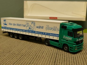 1/87 Wiking MB Actros Stürmer Isetta Schiebeplanen SZ Sondermodell