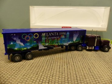 1/87 Wiking Peterbilt Atlanta 1996 OLYMPIA Koffer SZ 527 03