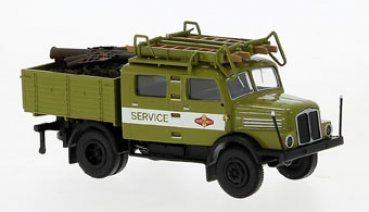 1/87 Brekina IFA S 4000-1 Bautruppwagen Fortschritt Service mit Ladegut Schrott 71759