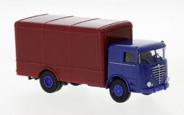 1/87 Brekina Büssing LU 11 F Koffer blau/dunkelrot 79220