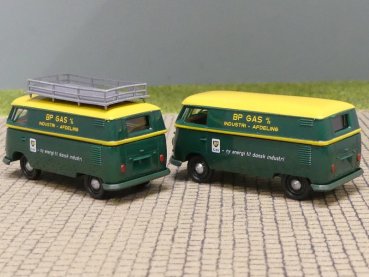 1/87 Brekina # 2309 VW T1 b SET BP Gas mit und ohne Dachträger DK