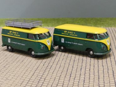 1/87 Brekina # 2309 VW T1 b SET BP Gas mit und ohne Dachträger DK