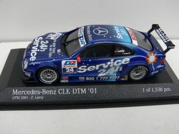 1/43 Minichamps MB CLK DTM '01 DTM 2001 P. Lamy 400013724