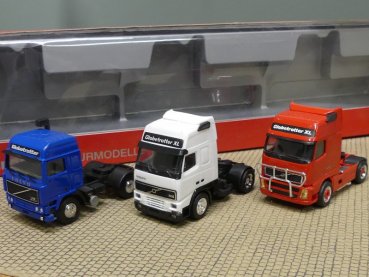 1/87 Herpa Volvo Zugmaschinen-Set Globetrotter 3 Generationen 153911