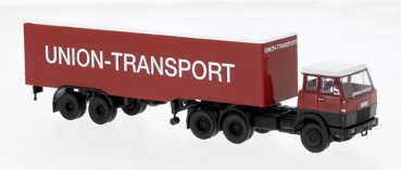 1/87 Brekina Henschel F221 Union Transport Koffer-Sattelzug 82251