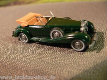 1/87 Wiking MB 540 K Cabrio Weißwandreifen dunkelgrün 835 03