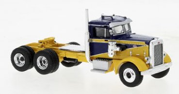 1/87 Brekina Peterbilt 281 dunkelblau/gelb 85756