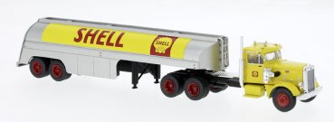 1/87 Brekina Peterbilt 281 Tank-Sattelzug Shell 85762