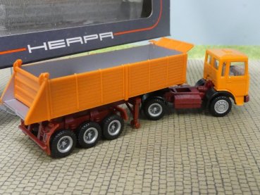 1/87 Herpa MAN F 80 orange Kipper - Sattelzug 820005