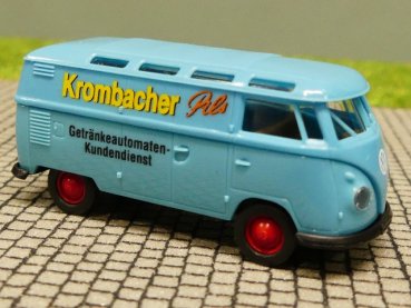 1/87 Brekina # 1416 VW T1 b Kasten mit Dachfenstern Krombacher Pils Göppingen