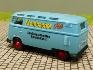 1/87 Brekina # 1416 VW T1 b Kasten mit Dachfenstern Krombacher Pils Göppingen