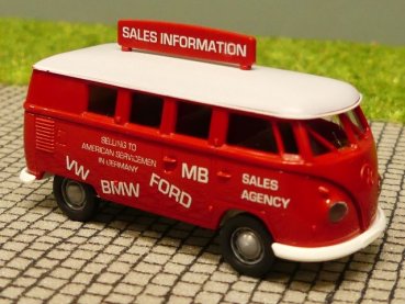 1/87 Brekina # 1489 VW T1 b Sales Agency Norwegen Bus 90870