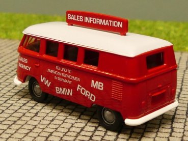 1/87 Brekina # 1489 VW T1 b Sales Agency Norwegen Bus 90870