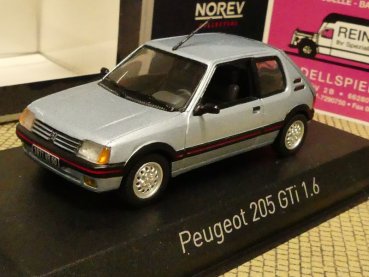 1/43 Norev Peugeot 205 GTi 1.6 topaze blue 471723