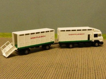 1/87 Wiking Iveco Westfleisch Viehtransport Hängerzug 565 01