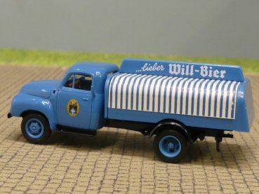 1/87 Brekina Opel Blitz Will Bier SONDERPREIS 5,99€ Getränkepritsche/Plane 35240