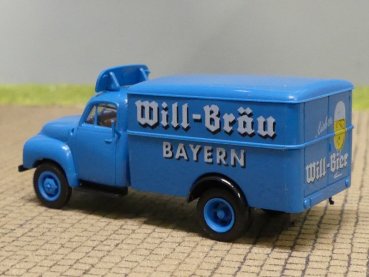 1/87 Brekina Opel Blitz Will Bräu Kasten Sondermodell Reinhardt