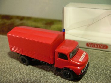 1/87 Wiking MB Kurzhauber Feuerwehr Pritschen-LKW 0861 34