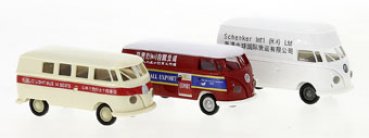 1/87 Brekina 3er SET VW T1 in Asien 90496