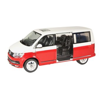 1/18 NZG VW T6 Bus Multivan rot/weiss 9541/10