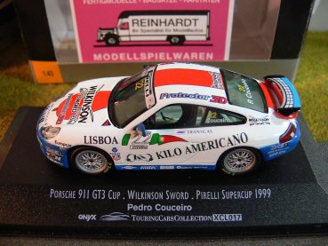 1/43 Onyx XCL017 Porsche 911 GT3 Cu.Wilkinson Sword Pirelli Supercup 99 Couceiro