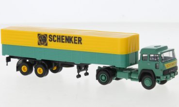 1/87 Brekina Magirus 310 D16 Schenker Planen-Sattelzug 83253