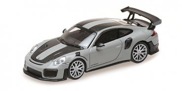 1/87 Minichamps Porsche 911 GT2 RS 2018 grau w / Carbon Stripes 870068122