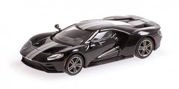 1/87 Minichamps Ford GT 2018 schwarz mit silbernen Streifen 870088022