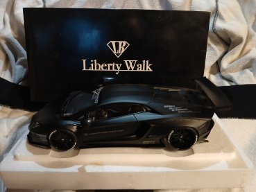 1/18 AUTOart Lamborghini Aventador Liberty Walk LB-Works matt black 79106