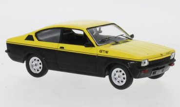 1/43 IXO Opel Kadett C Coupe GT/E 1976 gelb/schwarz CLC383N