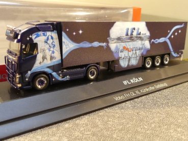 1/87 Herpa Volvo FH GL XL IFL Köln Kühlkoffer-Hängerzug PC-Box 121798