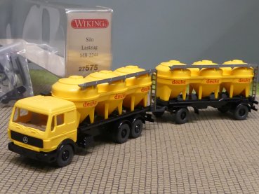 1/87 Wiking MB NG 2244 Deuka Silo-Hängerzug 575 2A